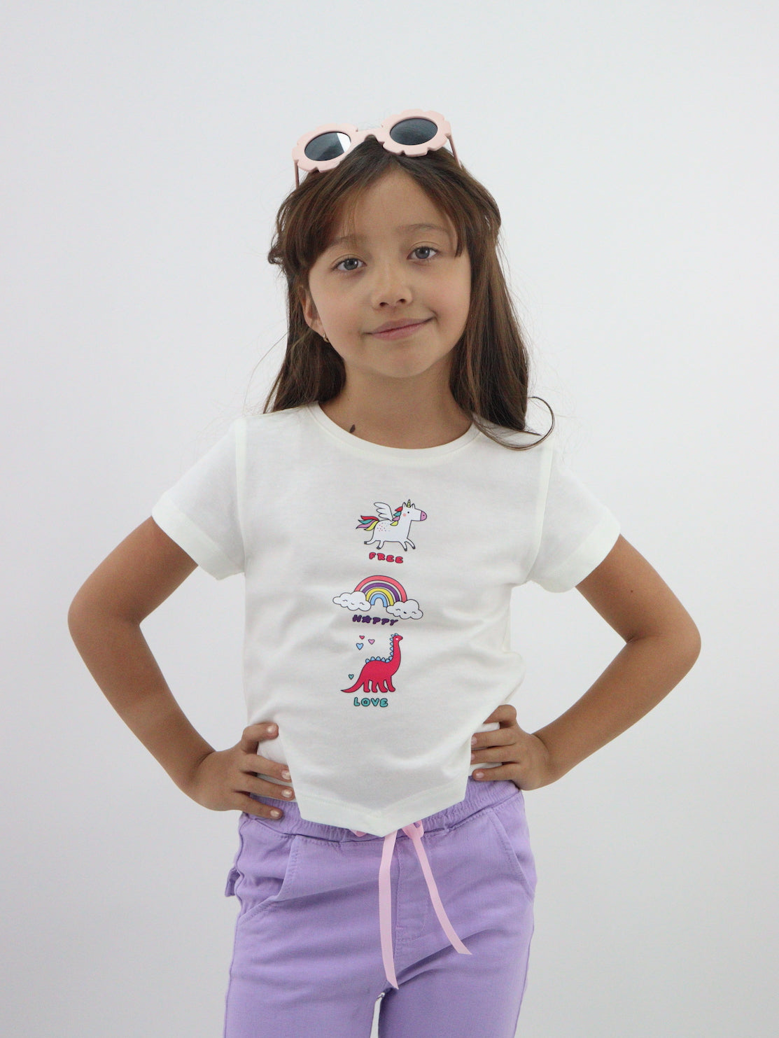 Playera de color blanco con estampado