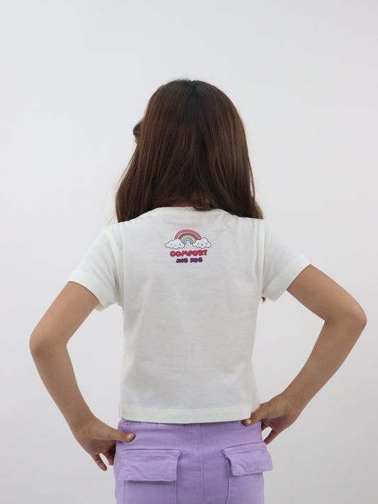 Playera de color blanco con estampado