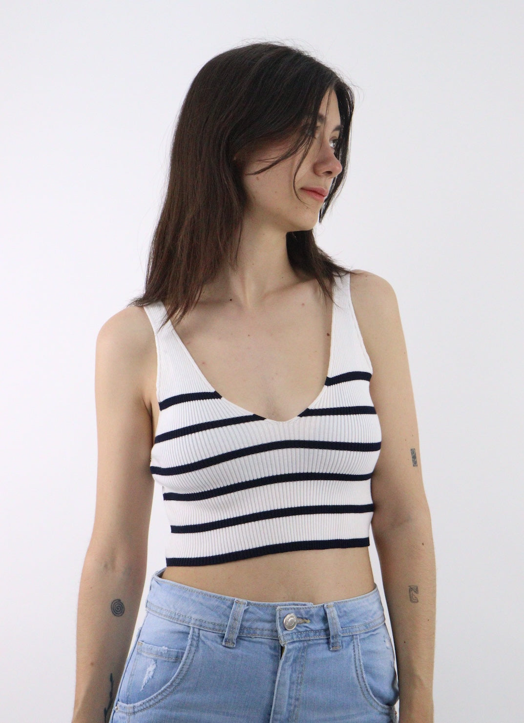 Blusa tank a rayas