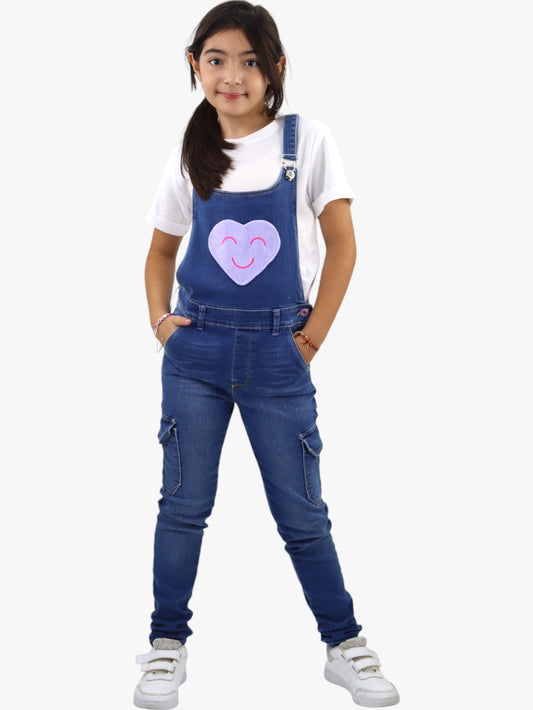 Overol cargo con diseño de corazón ♥️