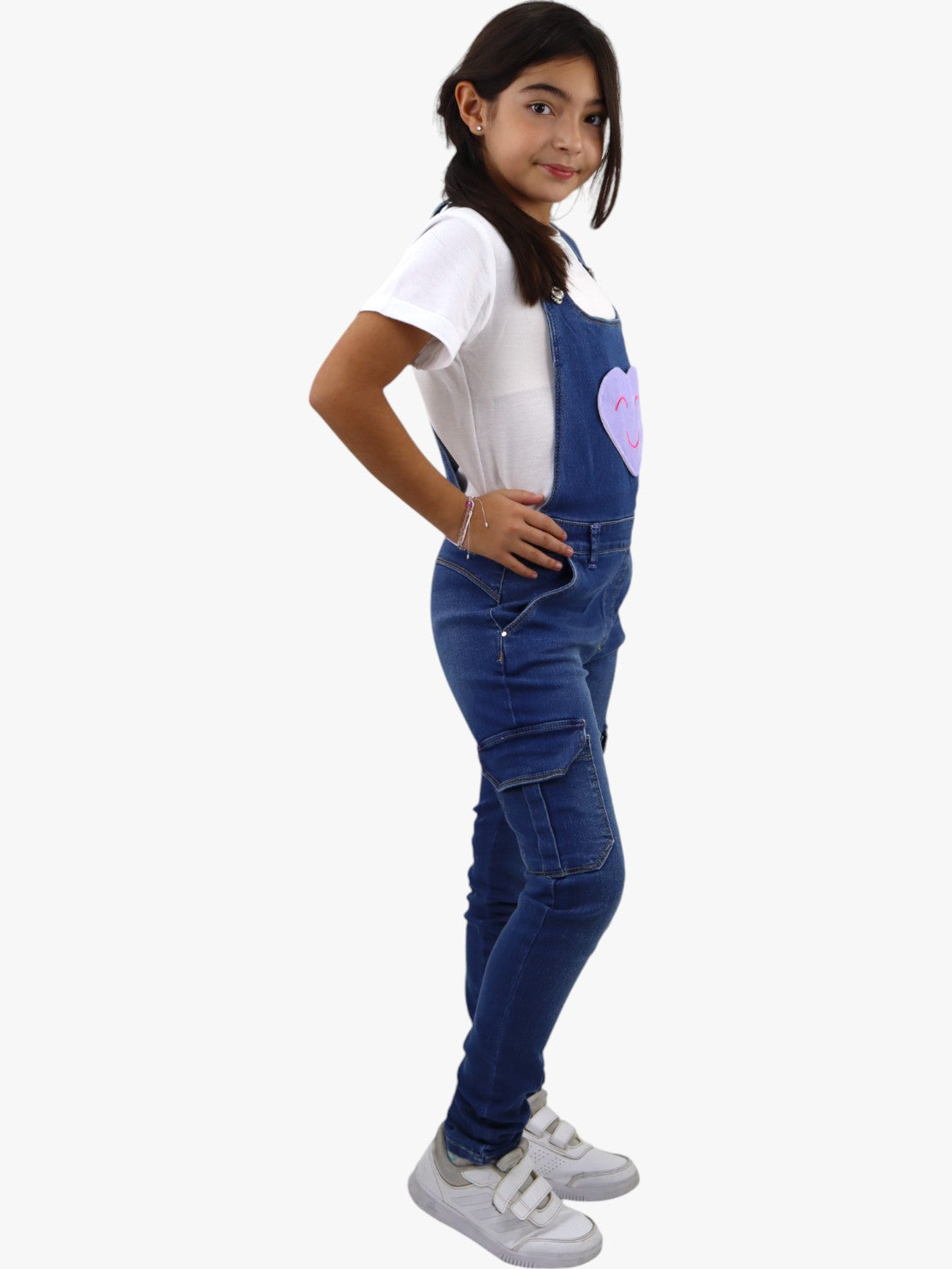 Overol cargo con diseño de corazón ♥️