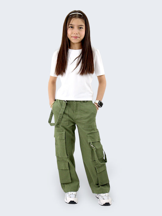 Pantalón Wide Cargo