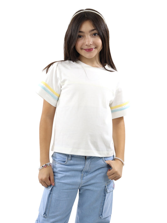Playera manga corta
