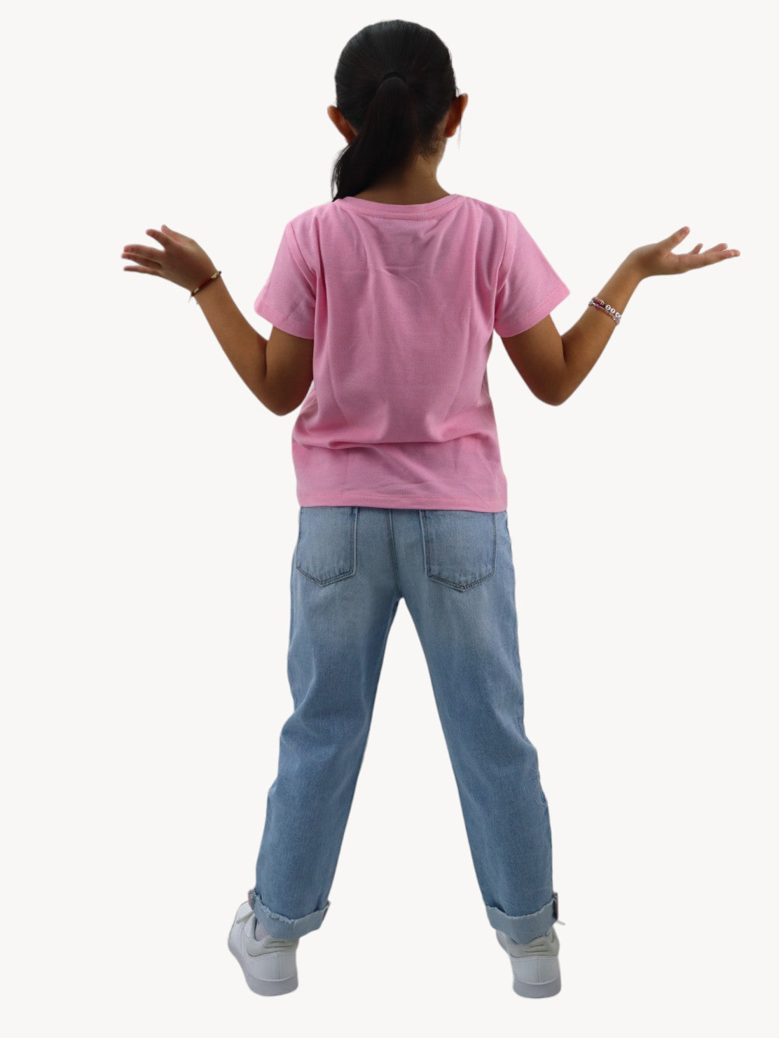 Jeans mom clasic azul claro con destrucción