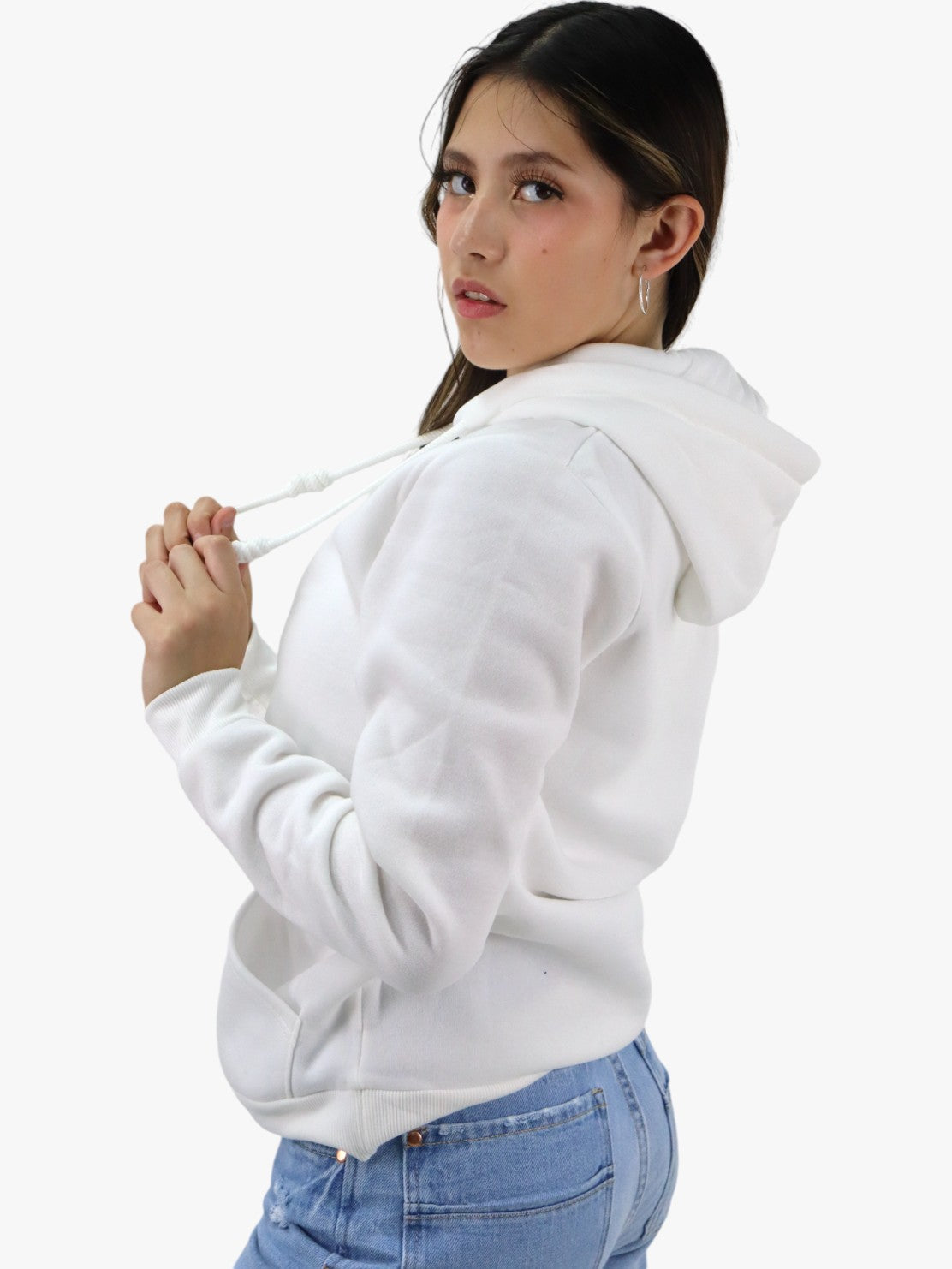Hoodie unisex blanco