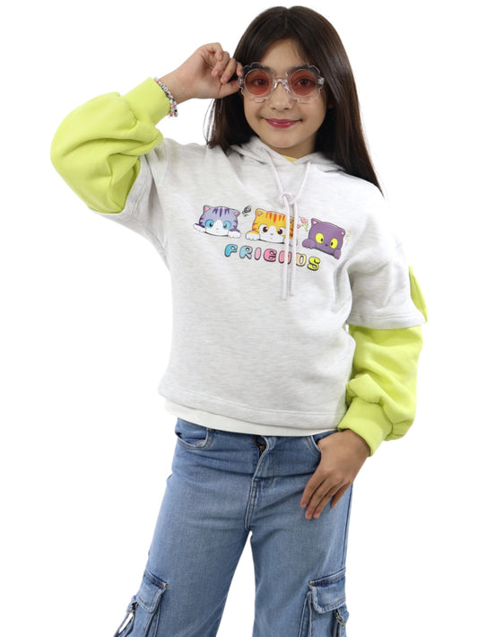 Sudadera con capucha y estampado