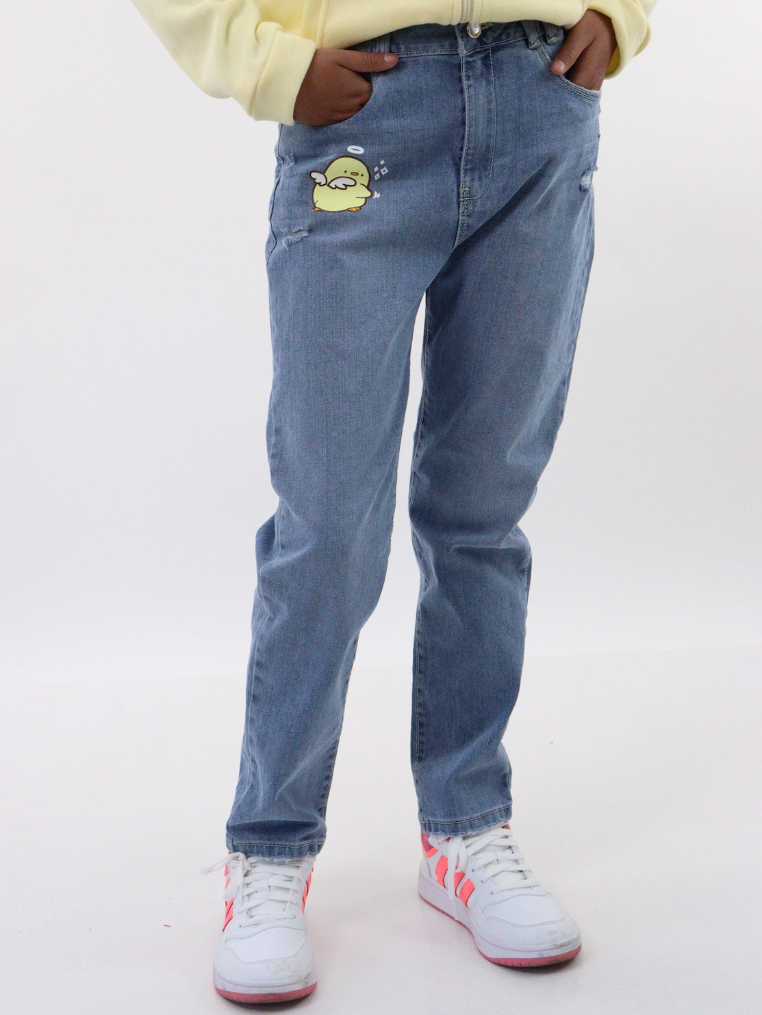 Jeans mom clasic edición especial con estampado