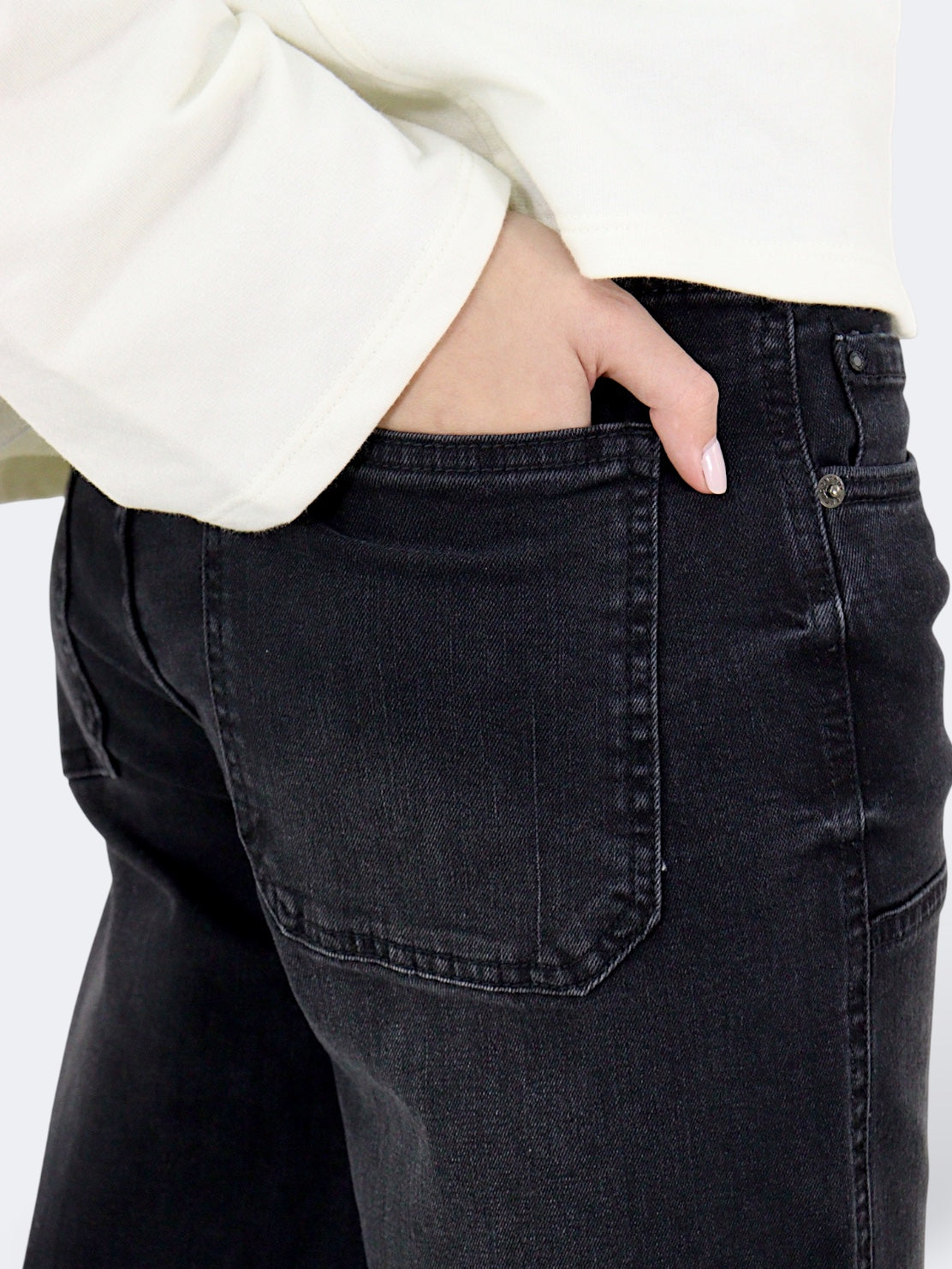 Jeans Baggy-Tiro Alto