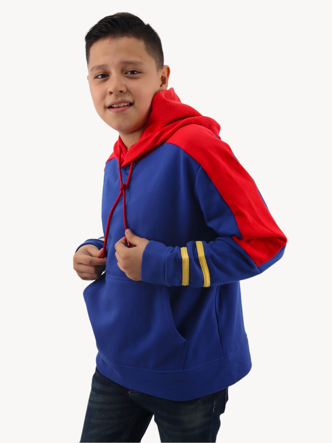 Sudadera cerrada de color combinado
