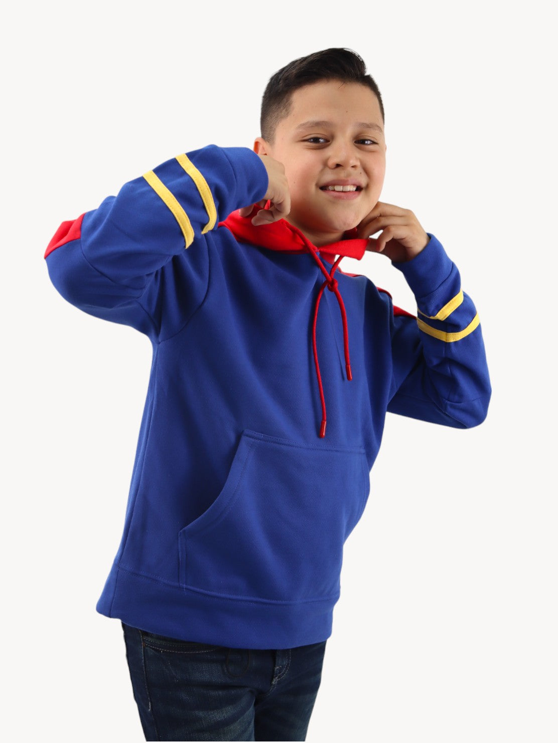 Sudadera cerrada de color combinado