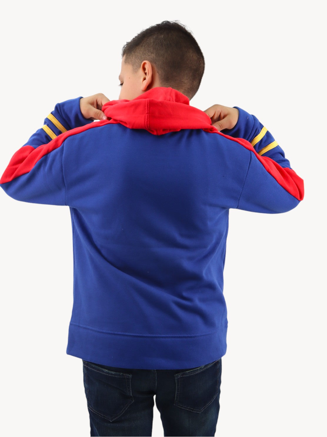 Sudadera cerrada de color combinado