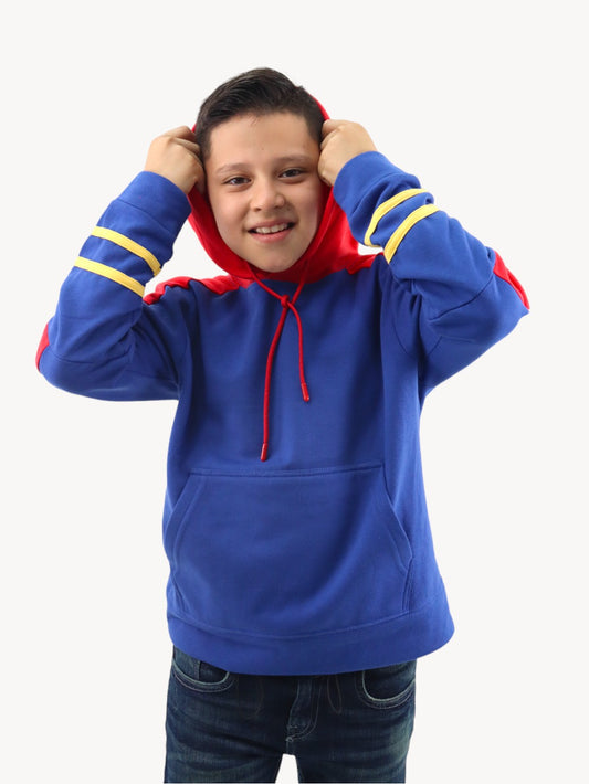 Sudadera cerrada de color combinado