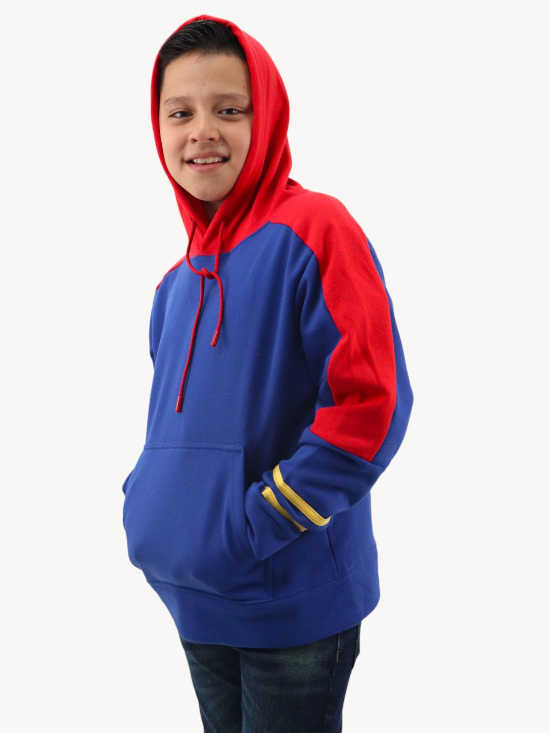 Sudadera cerrada de color combinado