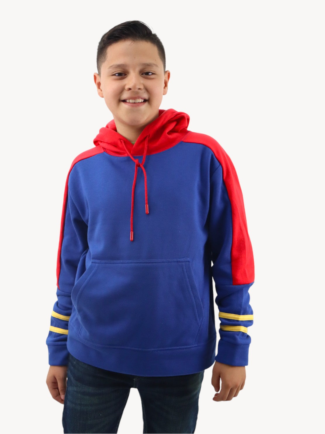 Sudadera cerrada de color combinado