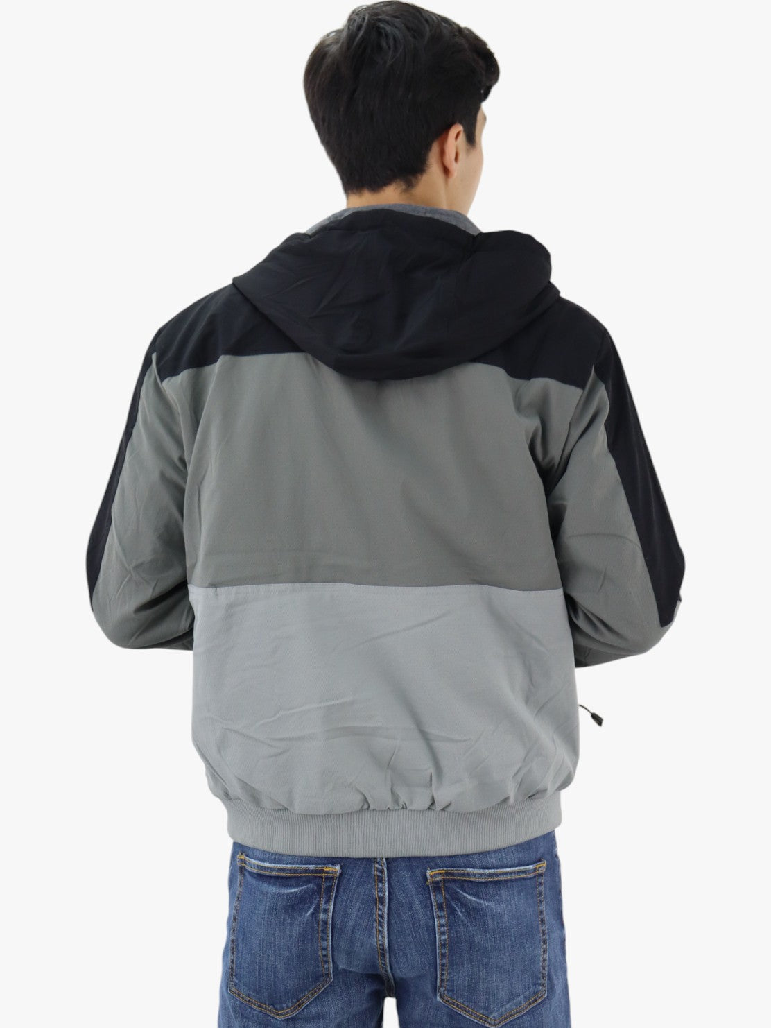 Chamarra doble vista de color combinado