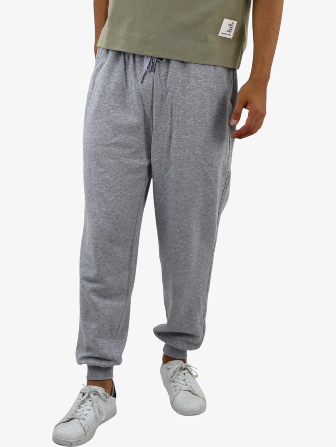 Jogger tipo pants de color gris