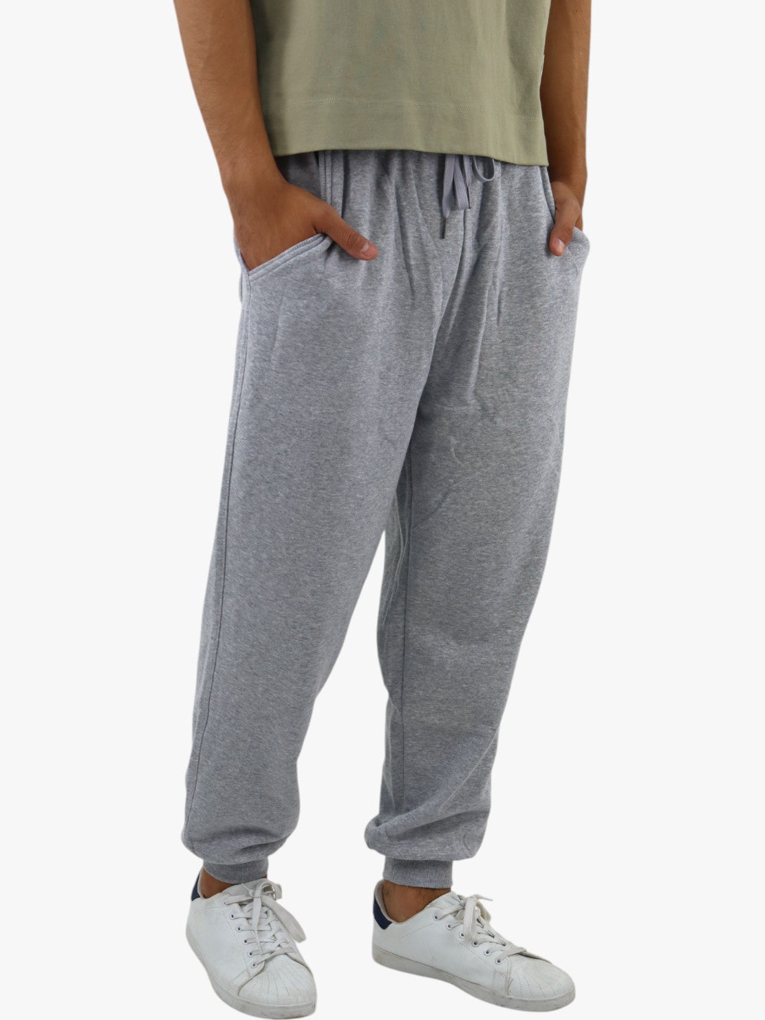 Jogger tipo pants de color gris