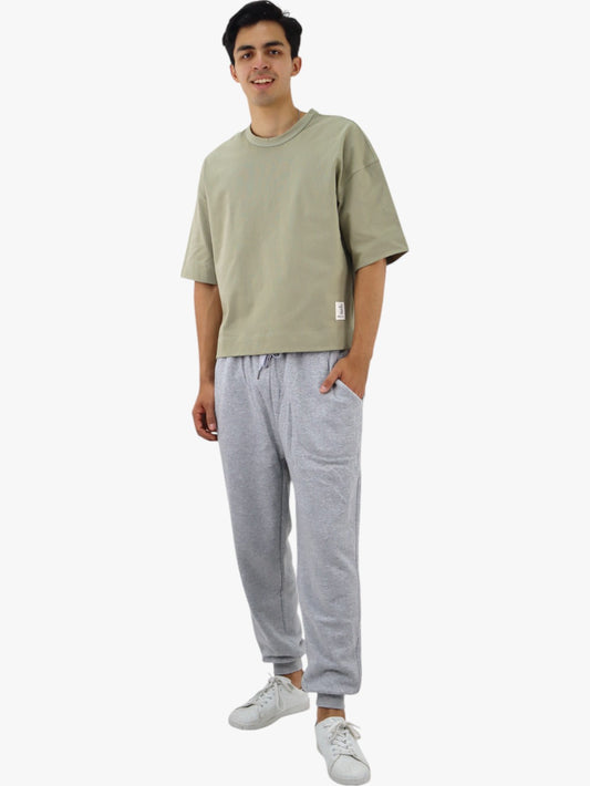 Jogger tipo pants de color gris