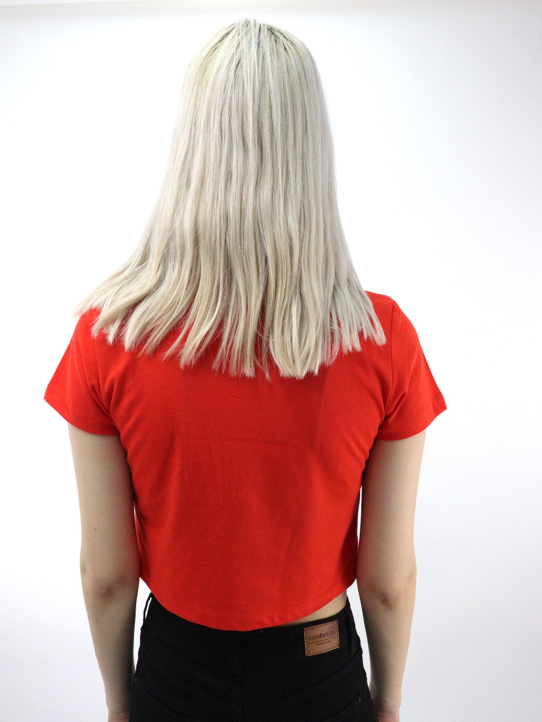 Playera slim size de color rojo