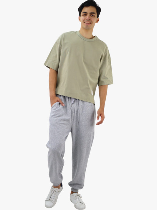 Jogger tipo pants de color gris