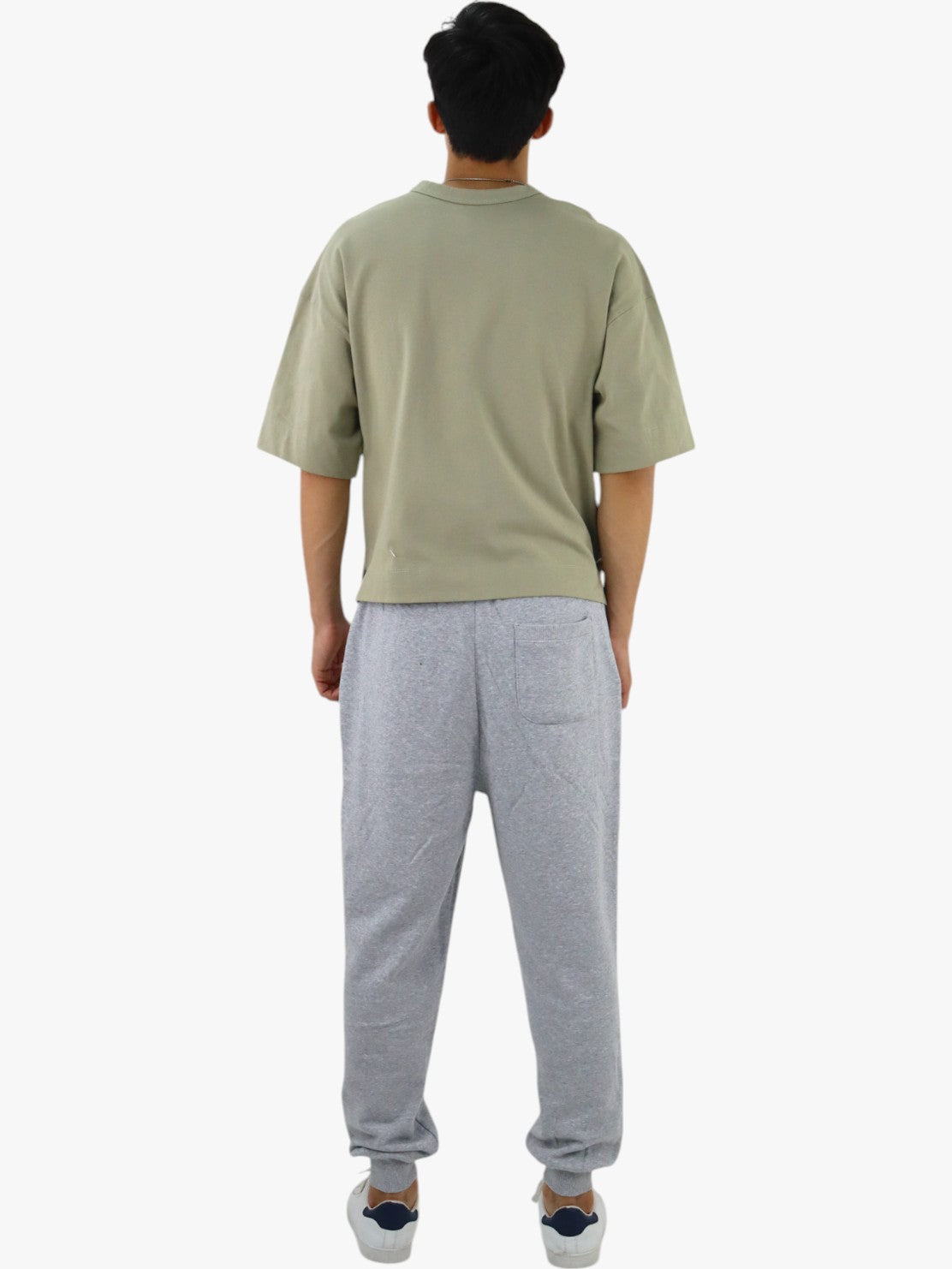 Jogger tipo pants de color gris