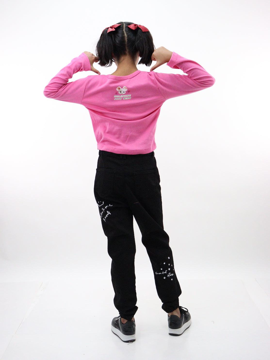 Jogger denim con estampado edición especial