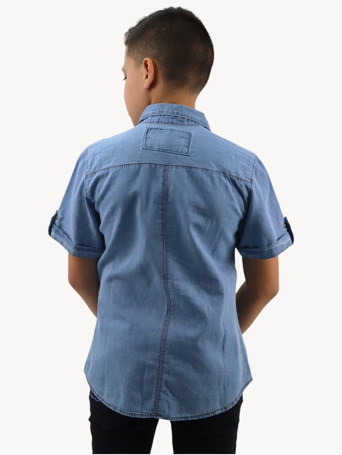 Camisa denim azul claro