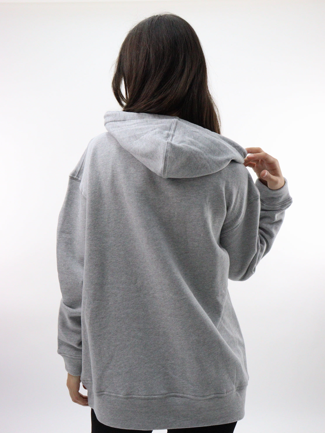 Sudadera oversize de color gris