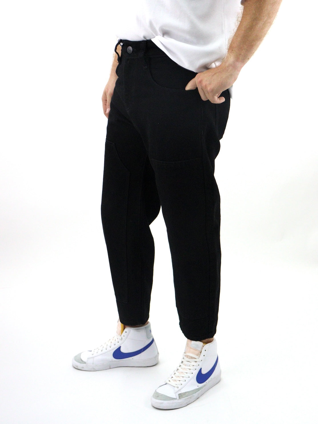 Jeans loose de color negro