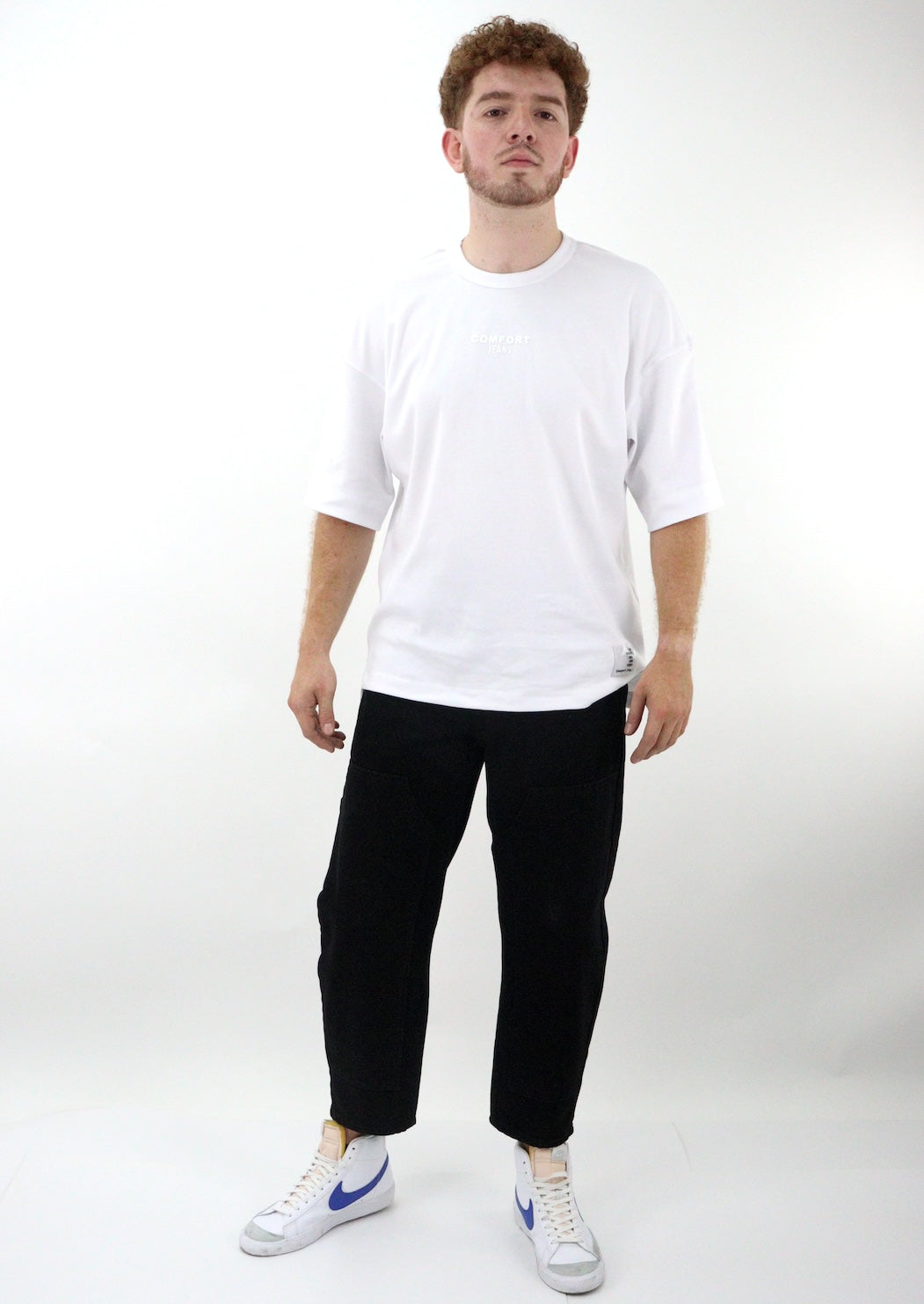 Jeans loose de color negro