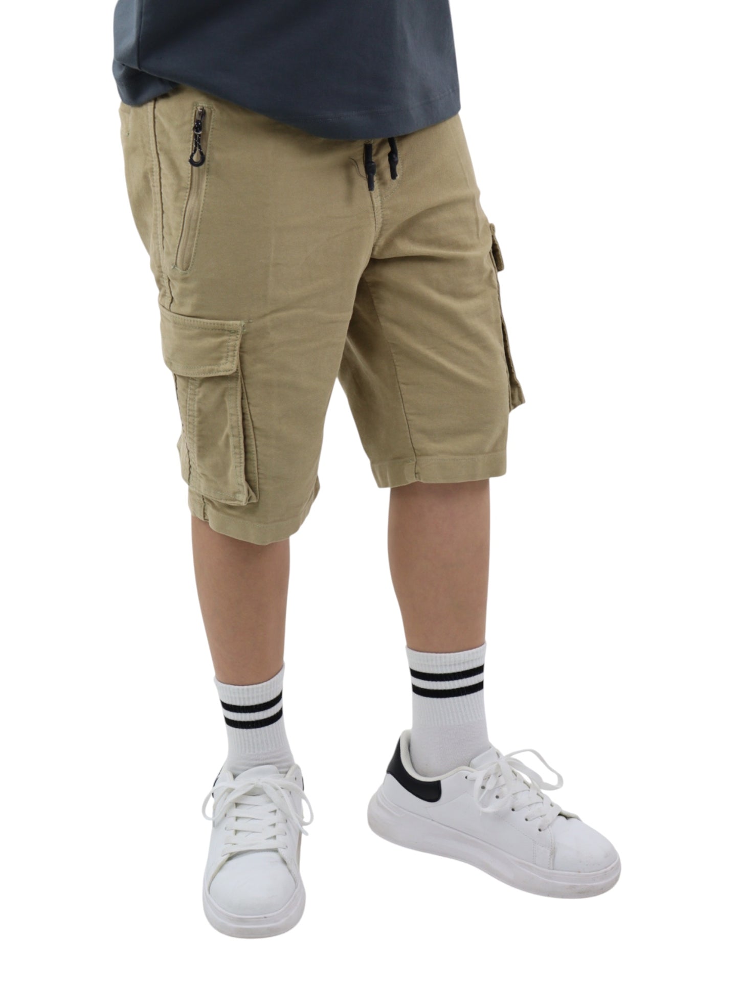 Bermuda cargo beige claro