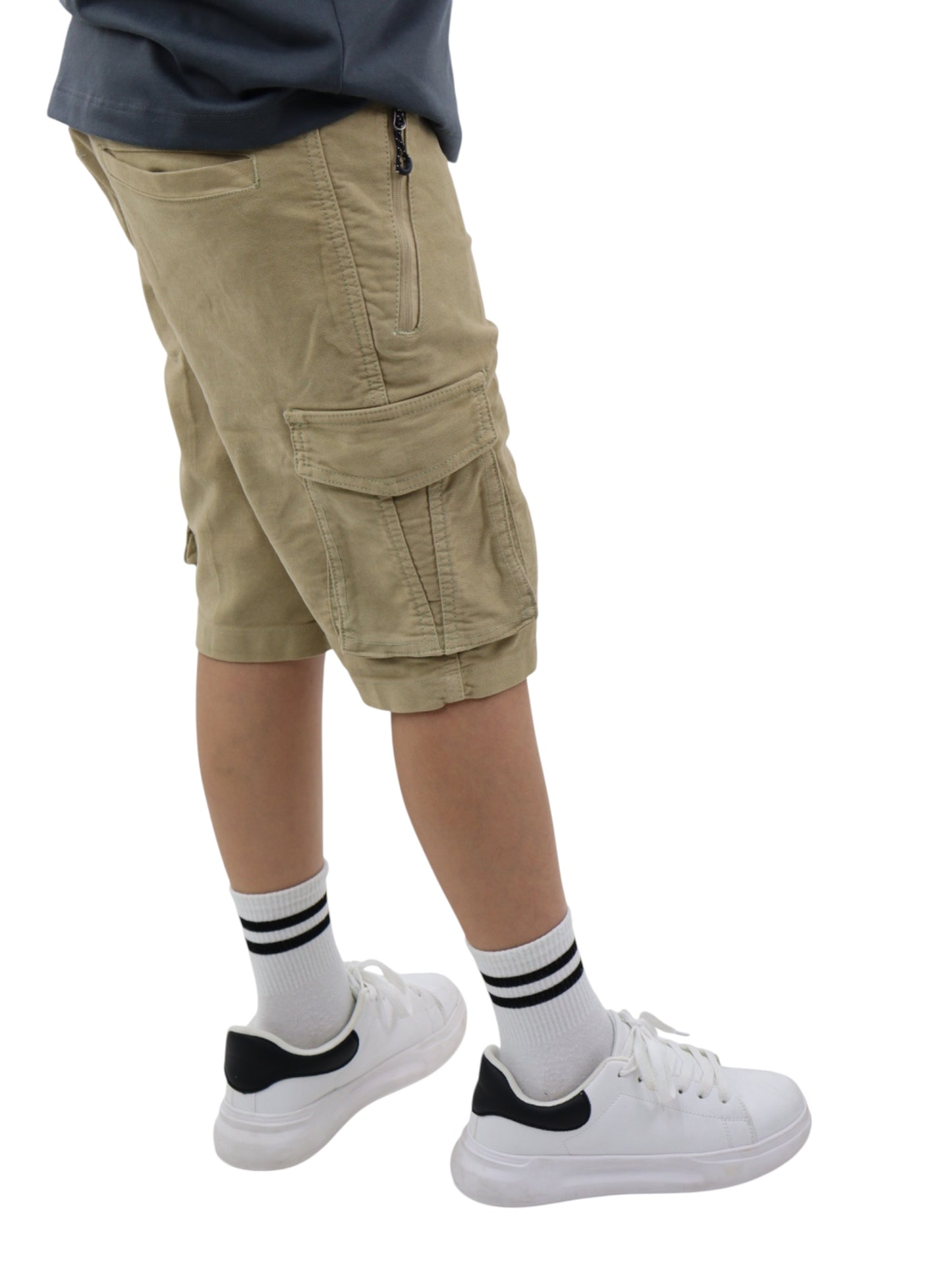 Bermuda cargo beige claro