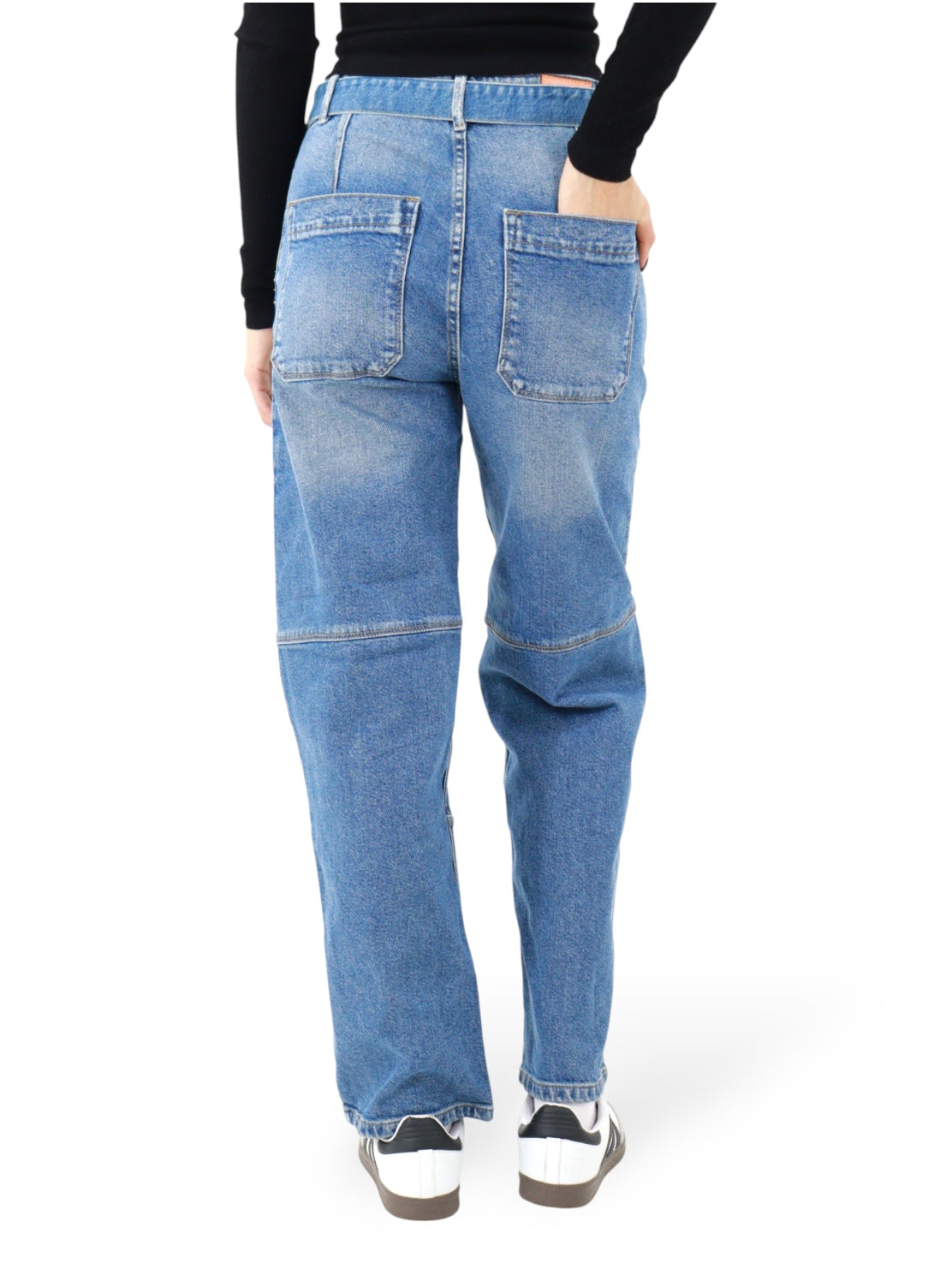 Jeans Baggy-Tiro Alto