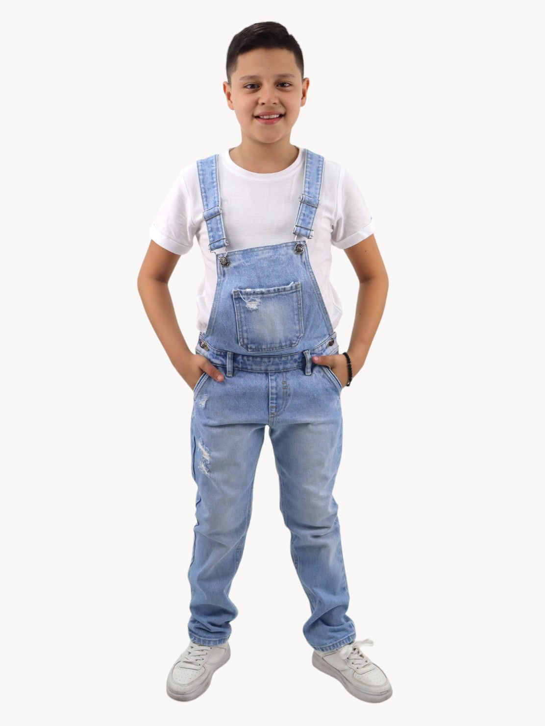 Peto con destrucción azul claro