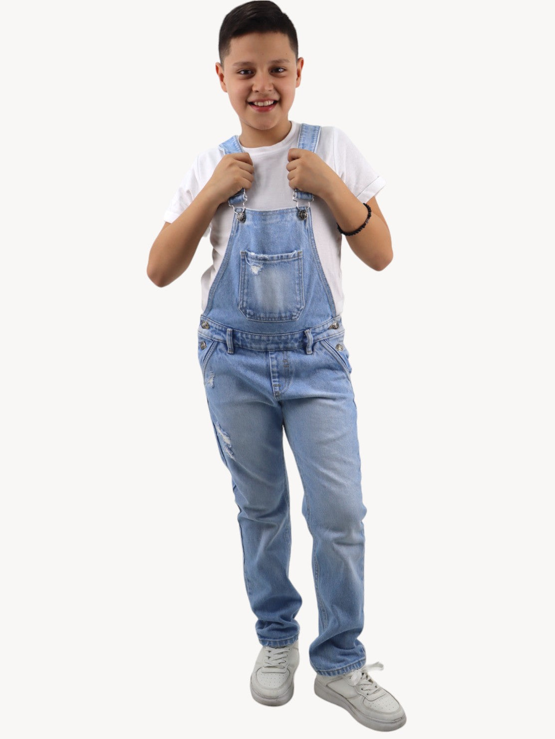 Peto con destrucción azul claro