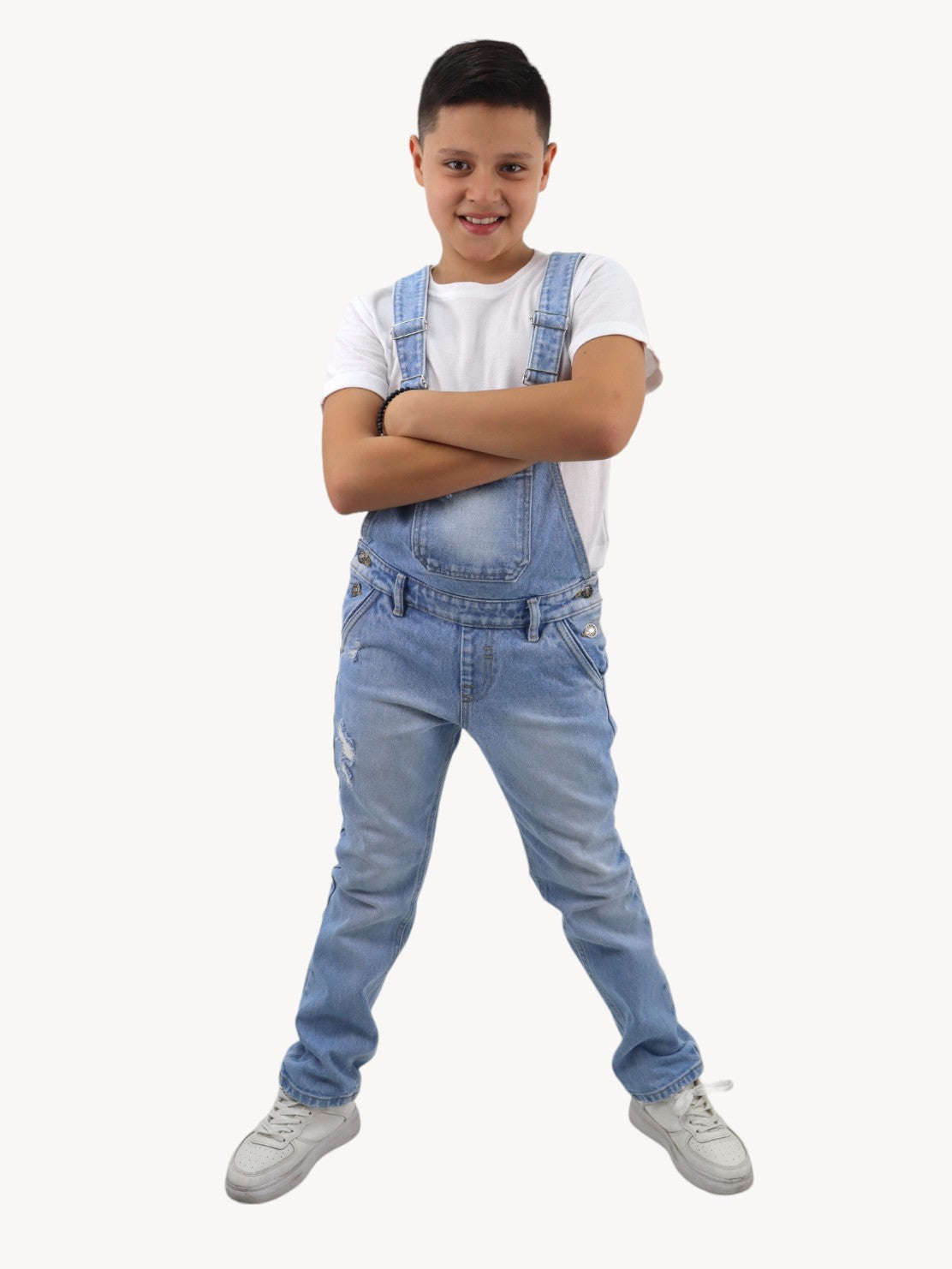 Peto con destrucción azul claro