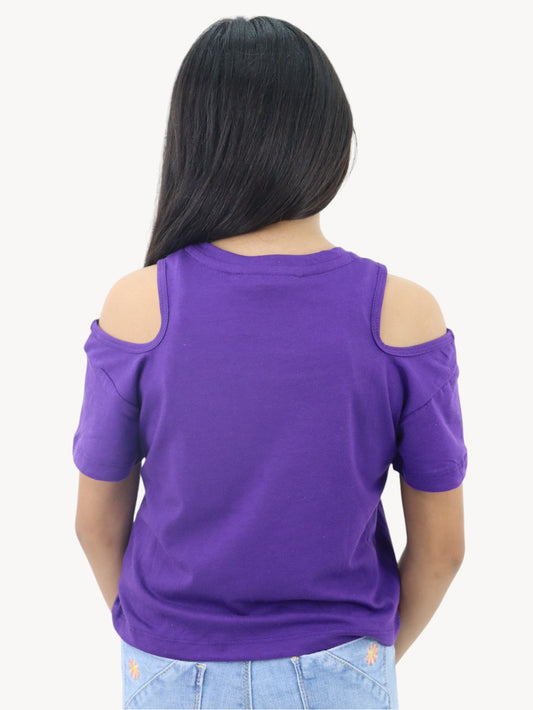 Playera manga con diseño de flores