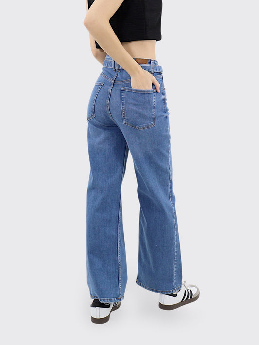 Jeans Wide-Tiro Alto