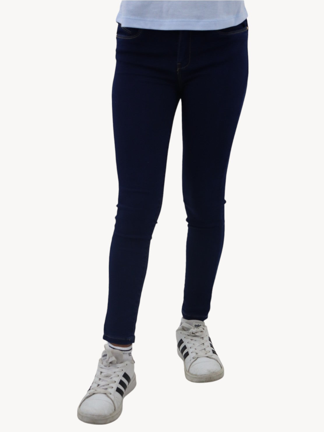 Jeans skinny de color azul oscuro