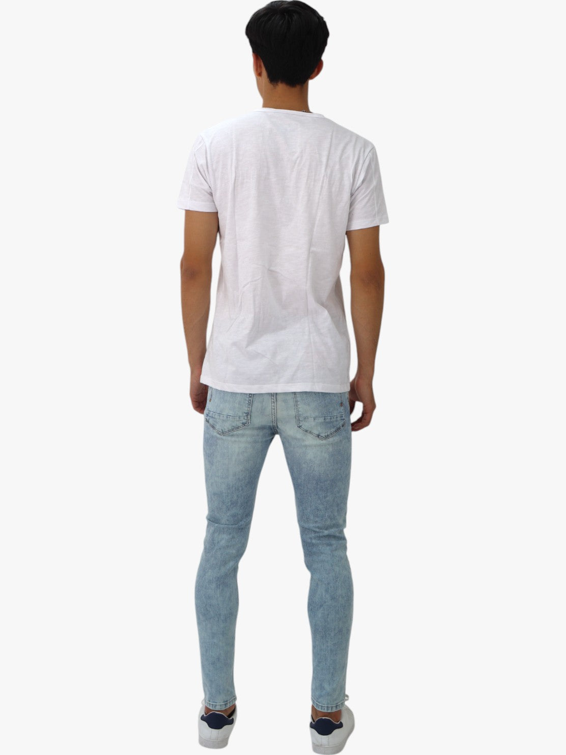 Jeans skinny con destrucción