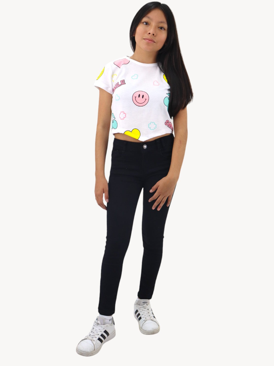 Jeans skinny de color negro