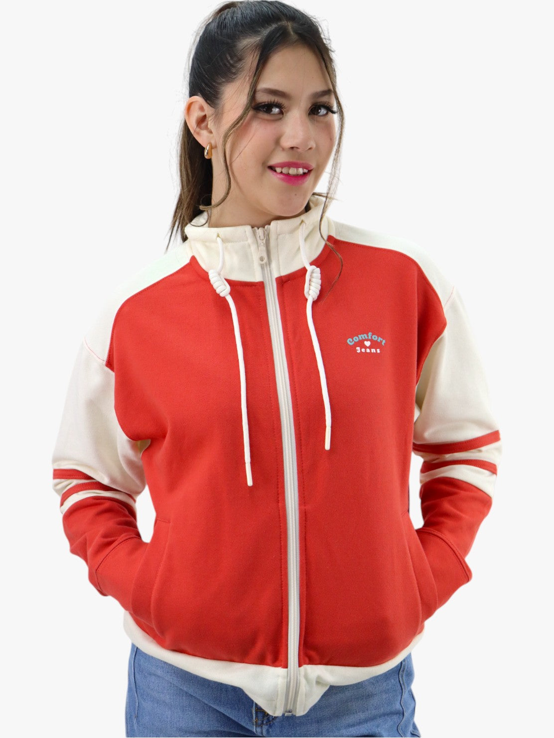 Chaqueta con detalle de rayas laterales en la manga