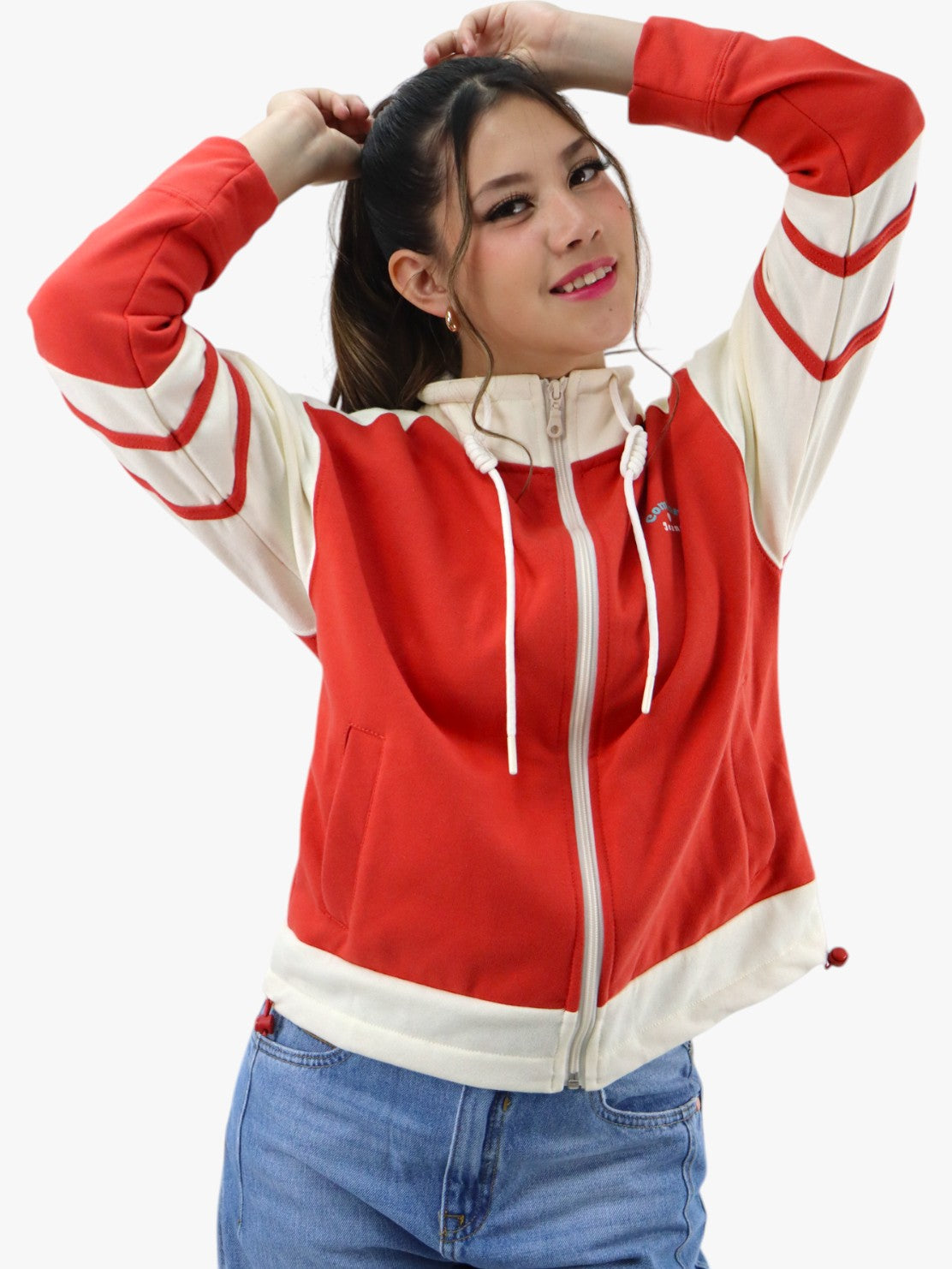 Chaqueta con detalle de rayas laterales en la manga