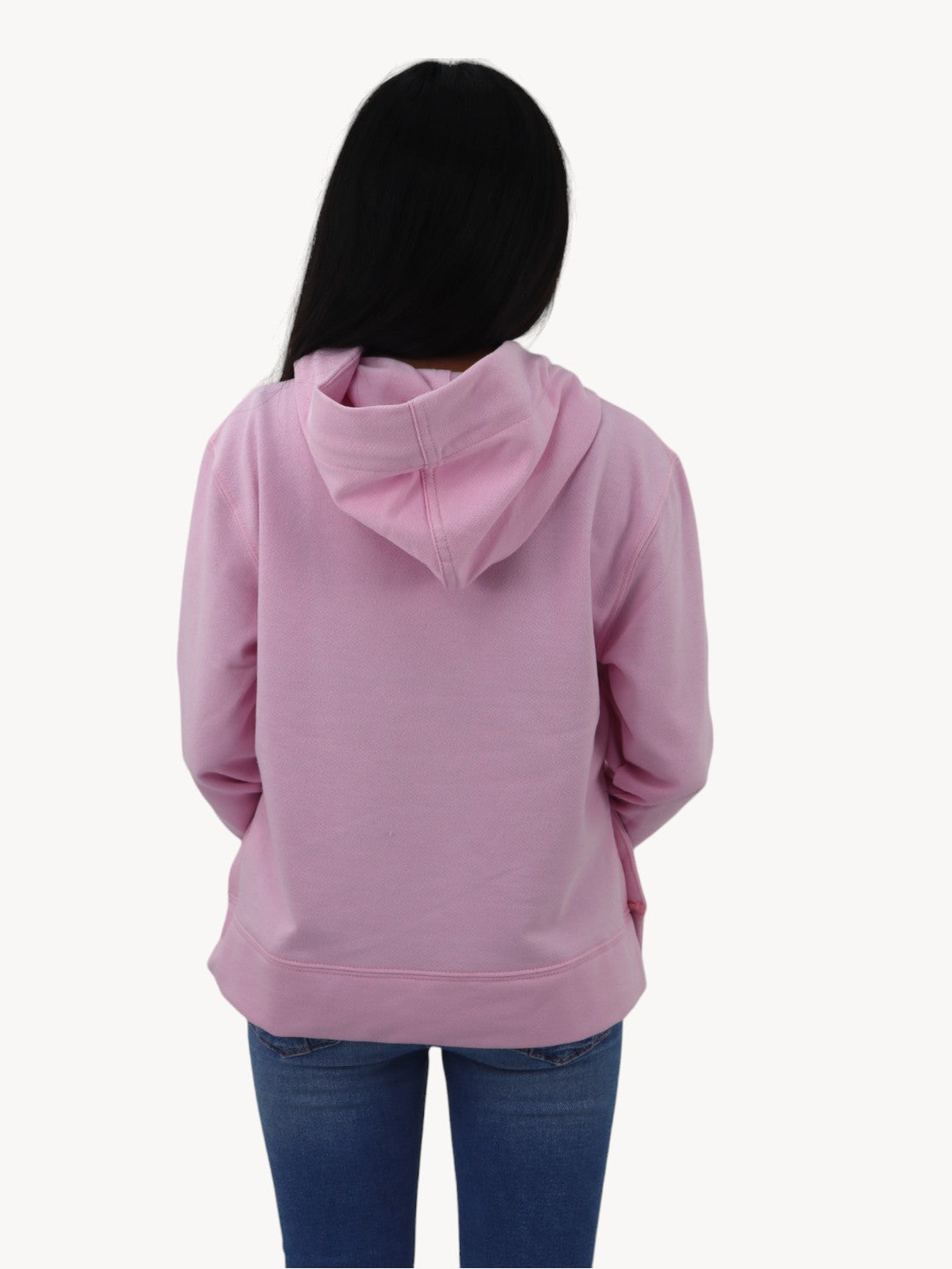 Sudadera con capucha rosa