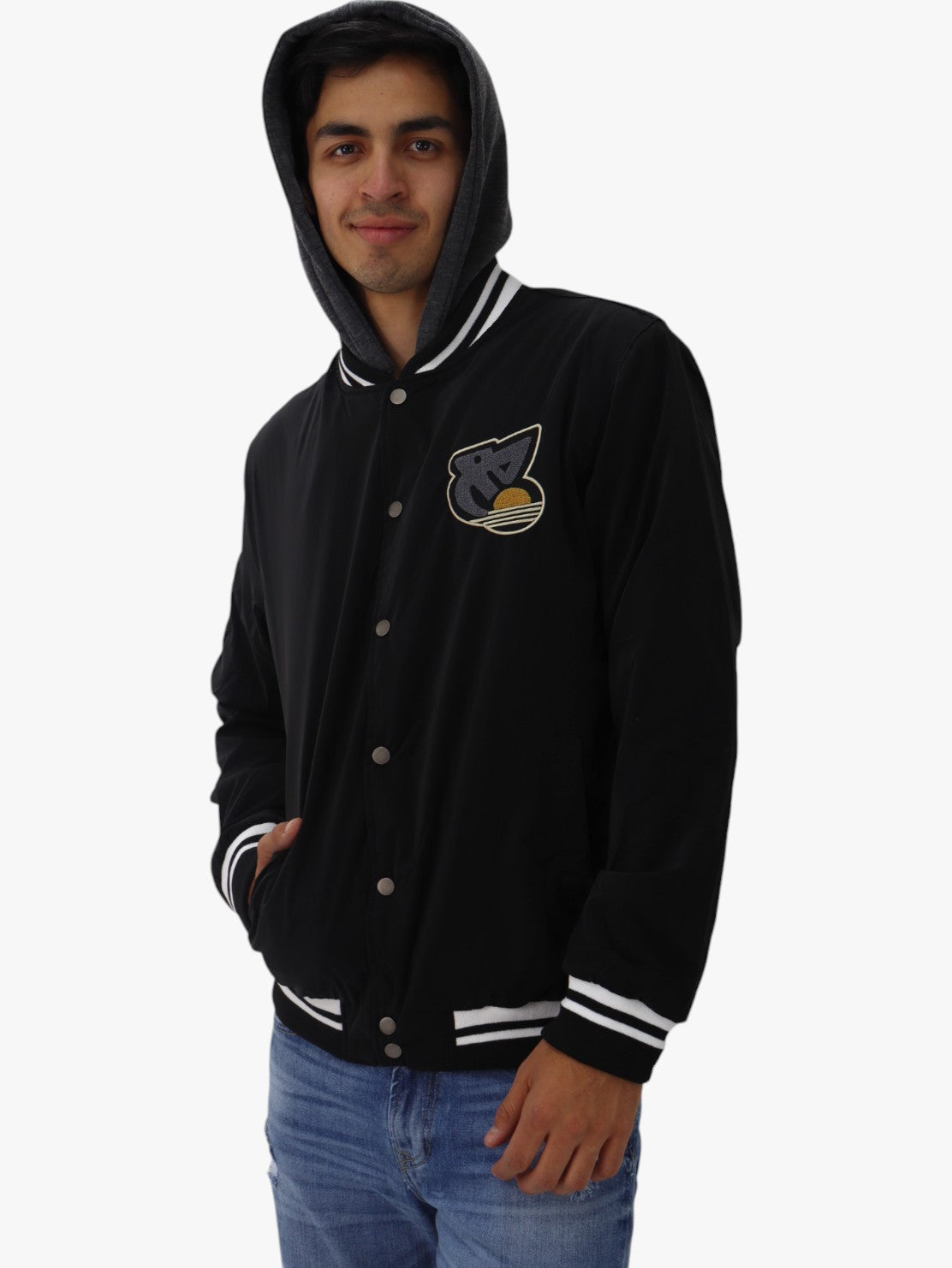 Chamarra bomber-Negro