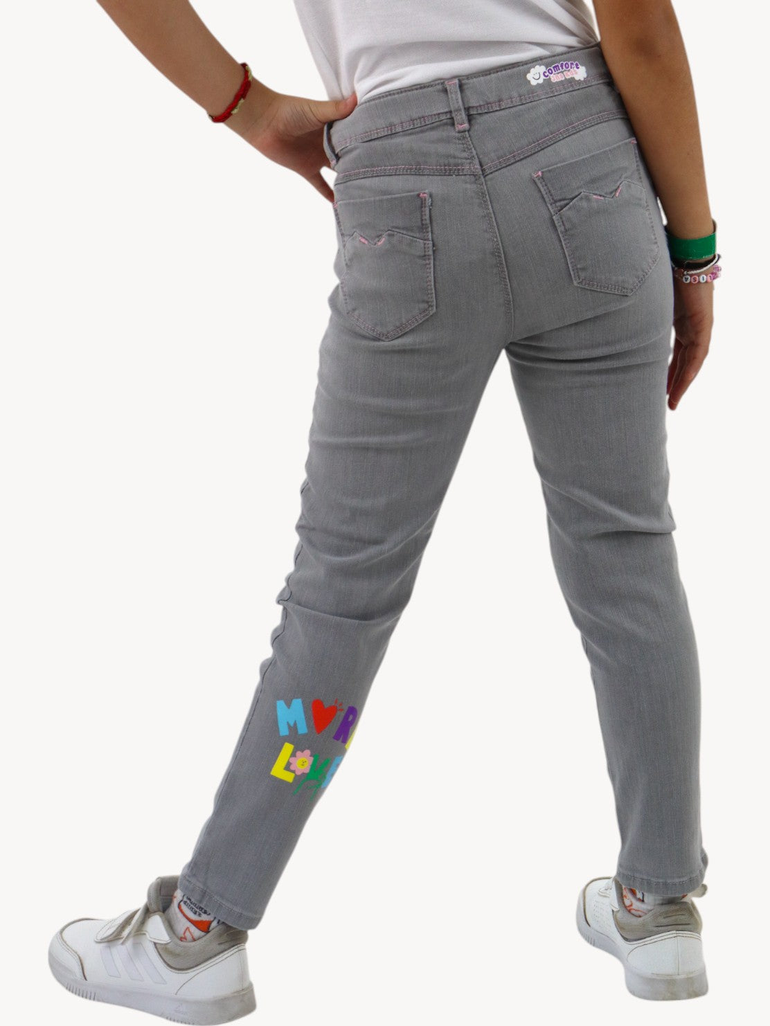 Jeans mom clasic rainbow