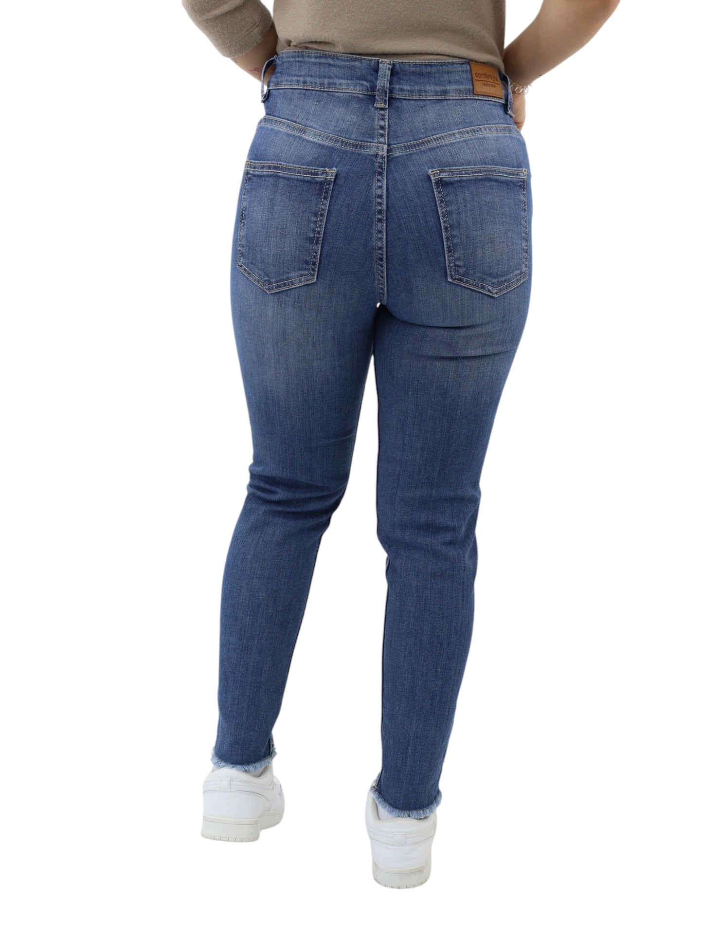 Jeans skinny con destrucción
