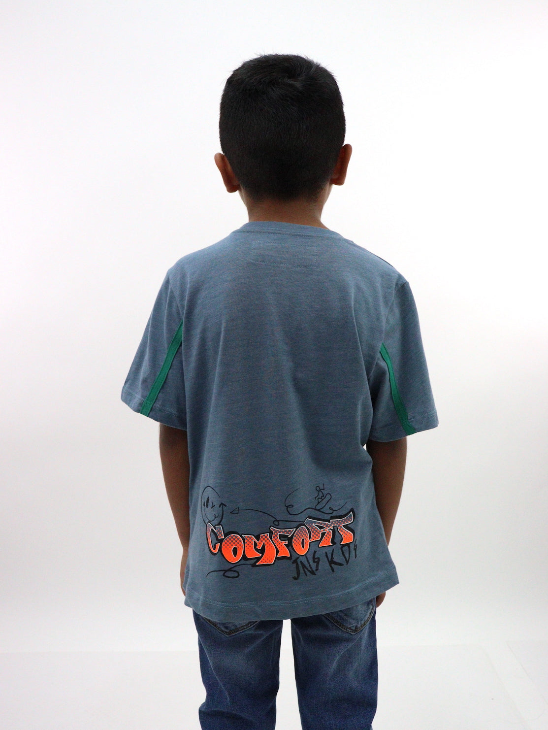 Playera manga corta con estampado