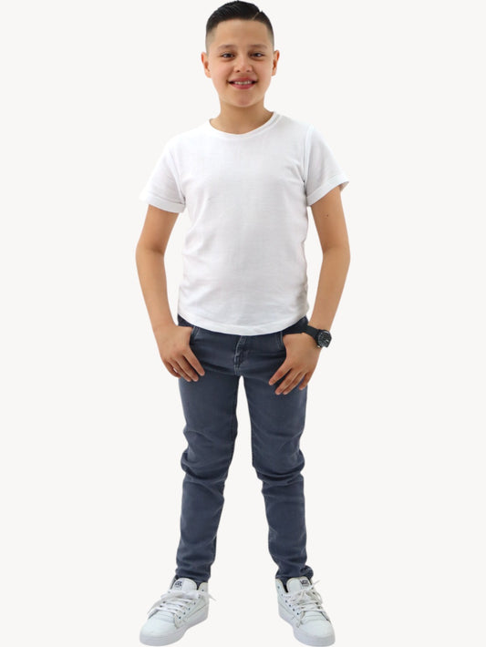 Jeans skinny gris oscuro