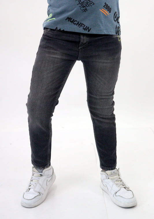 Jeans skinny de color gris oscuro